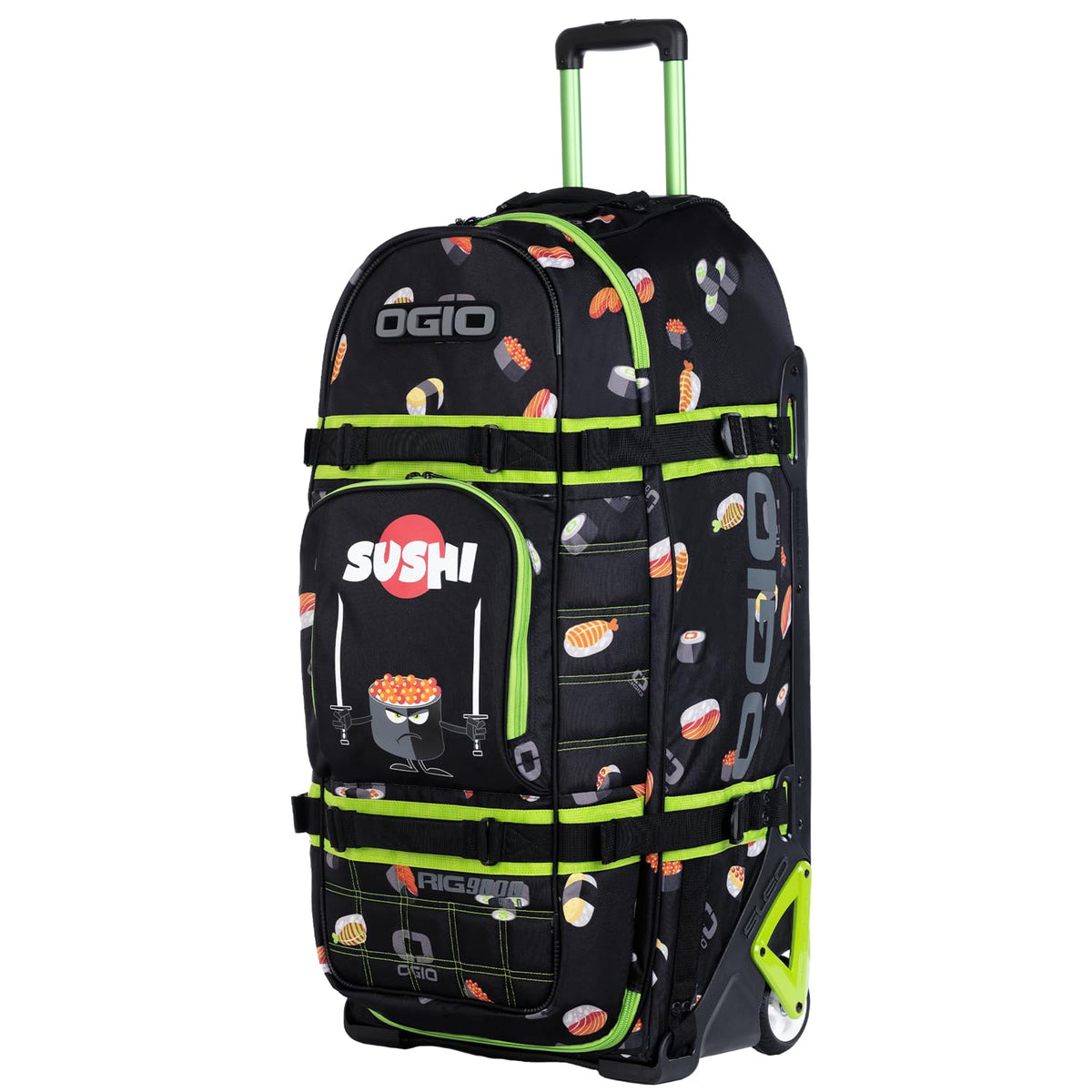 Rig 9800 Pro Wheeled Gear Bag With Boot Bag LE Sushi by OGIO – One Size, 125 liters, Nylon, Sushi, Model 801003.23