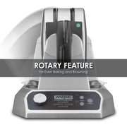 Waring Double Waffle Cone Maker / 18.62 x 12.37 x 11.25 inches / Silver Commercial Waffle Makers