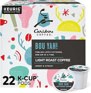 Caribou Coffee Bou-Yah, Keurig Single Serve K-Cup Pods, 22 Count