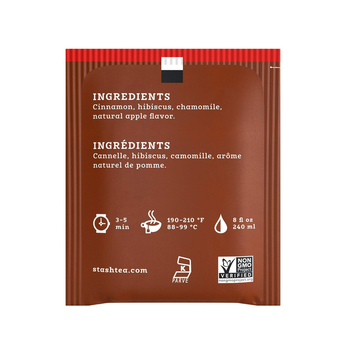 Apple Cinnamon Tea Cf20 Ctstash Tea – Pack of 3, Model 077652082395