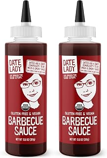BBQ Sauce, Organic and Sweetened Only With Dates, 2 Pack – Date Lady | Vegan, Gluten-Free and Paleo-Friendly; Made Without Corn Syrup, Cane Sugar, Added Flavors or MSG; Great for Grilling