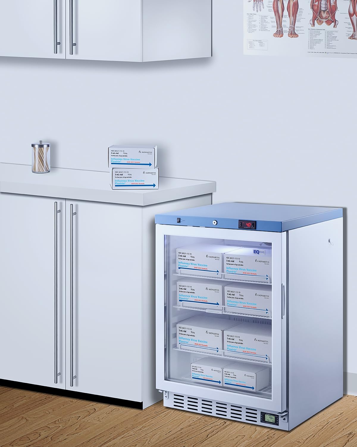 EQTemp Glass Door / Right Hand Door / 3.88 cu.ft. Lab Refrigerators