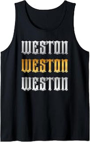 Weston Name Vintage Retro Birthday Tank Top