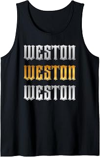 Weston Name Vintage Retro Birthday Tank Top
