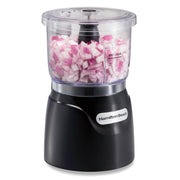 3 Cup Electric Vegetable Chopper & Mini Food Processor by Hamilton Beach – 3-Cup, Plastic, Black, Model 72850