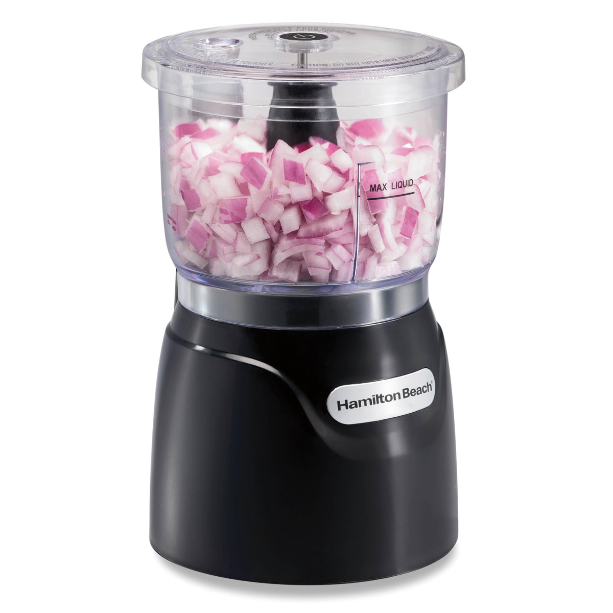 3 Cup Electric Vegetable Chopper & Mini Food Processor by Hamilton Beach – 3-Cup, Plastic, Black, Model 72850
