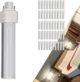 Satco S8533 9W LED PL Lamp, G24d 2-Pin Base, 4000K Cool White, 1000 Lumens, Type B Ballast Bypass Retrofit, Horizontal Mount, 18W–26W Equivalent, 120–277V, Non-Dimmable, Damp Rated (50 Pack)