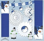 HUBERT Winter Snowmen Decoration Kit 6000 sq ft Cheery Snowmen Deluxe Crepe Kit