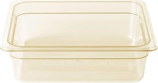 Cambro 24HP150 High Heat Half Size Food Pan in Amber (Case of 6) 4" Deep