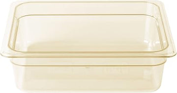 Cambro 24HP150 High Heat Half Size Food Pan in Amber (Case of 6) 4" Deep