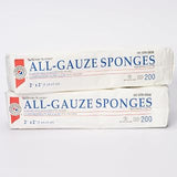 Henry Schein All-Gauze Sponges, 2" x 2", 12-Ply, Non-Sterile, 8000 Ct