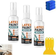 Multi-surface Latex Paint Remover Spray, Latex Paint Clean up Kit, Quickly Removes Dried and Fresh LatexPaint, No Scraping Struggles for Wood, Glass, Metal & Plastic Surface (3pcs)