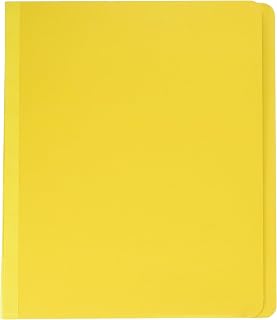 AbilityOne Pressboard Classification Folder - 2 Divider, 6 Part, Letter Size, Yellow 7530-01-556-7918