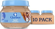 Gerber Stage 2 Beef and Gravy Baby Food, 2.5 Oz, 10 Pack