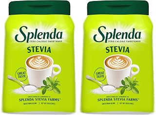 SPLENDA Stevia Zero Calorie Sweetener,Plant Based Sugar Substitute Granulated Powder,19 oz Jar,(Pack of 2)