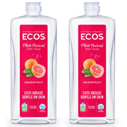 ECOS Grapefruit / 50 Fl Oz (Pack of 2) / 2 Dish Soap