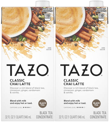 Chai Tea Latte Concentrate 32 Oz (2x32 Oz) by TAZO – 32 Fl Oz (Pack of 2), Model COMINHKG118972