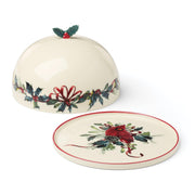 Winter Greetings Small Covered Dish by Lenox – 1 Count, Porcelain, Multicolor, Model 899169