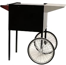 Paragon - Manufactured Fun Professional Series Medium Popcorn Cart for 6 and 8-Ounce Poppers, Black, (3070710)