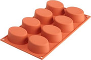 Silikomart Siliconflex Oval Mold, 1.38 Inch x 2.16 Inch