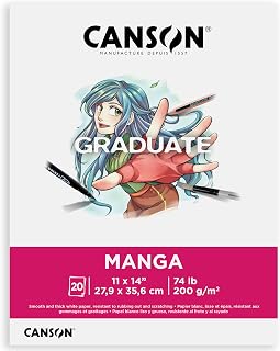 Canson Graduate Comic & Manga Illustration Paper Pad, 11x14 in