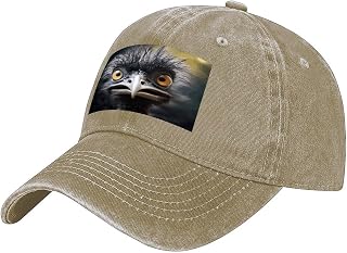Classic Emu Baseball Cap Everyday Premium Dad Hat Vintage Washed Cotton Caps Adjustable Denim Hats