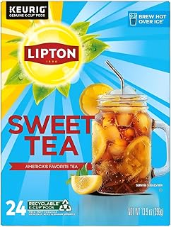 Lipton Southern Sweet Black Tea K-Cup Pods, 24 Count for Keurig