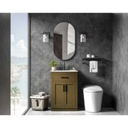 Alden Bathroom Vanity Chestnut Brown by Lighting Design – Wood, Chestnut Brown, Model VF29724MCB