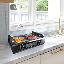 Danby DBSG29412XD11 Smokeless Indoor Grill in Black Advanced Air Circulation Technology Independent on/off and temperatures.