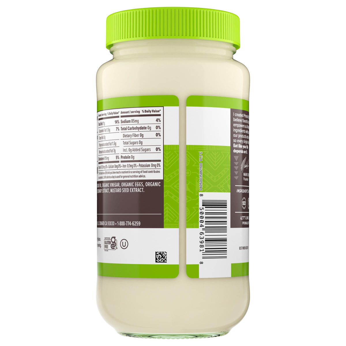 Primal Kitchen Original / 24 Fl Oz (Pack of 1) / 1 Mayonnaise
