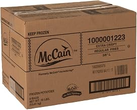 McCain IncrediCrisp Straight Long Cut Fancy Fries, 3/8 inch -- 6 per case.