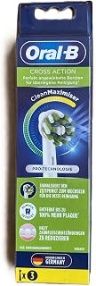 Oral-B Cross Action Electric Toothbrush Replacement Brush Heads Refill, 3 Count, White