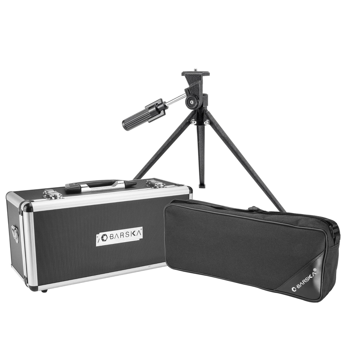 Naturescape 12-36x50 Straight Spotting Scope with Tripod And Premium Hard Case by Barska – One Size, Blend, Black, Model AD11104