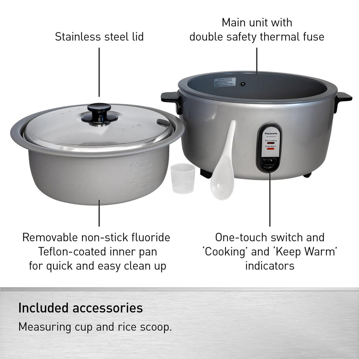 Panasonic 30 Cup / 120V / Cooker Commercial Rice Cookers