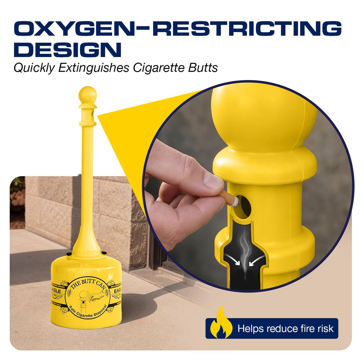 Eagle Yellow / 5 Gallon / 1 Smoking Receptacles
