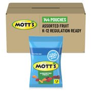 Assorted Fruit Flavored Snacks by Mott's – 1.6 Ounce (Pack of 144), Pack of 144