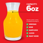 Stock Your Home 1 / 6 Ounces / Clear Bar Tools & Drinkware