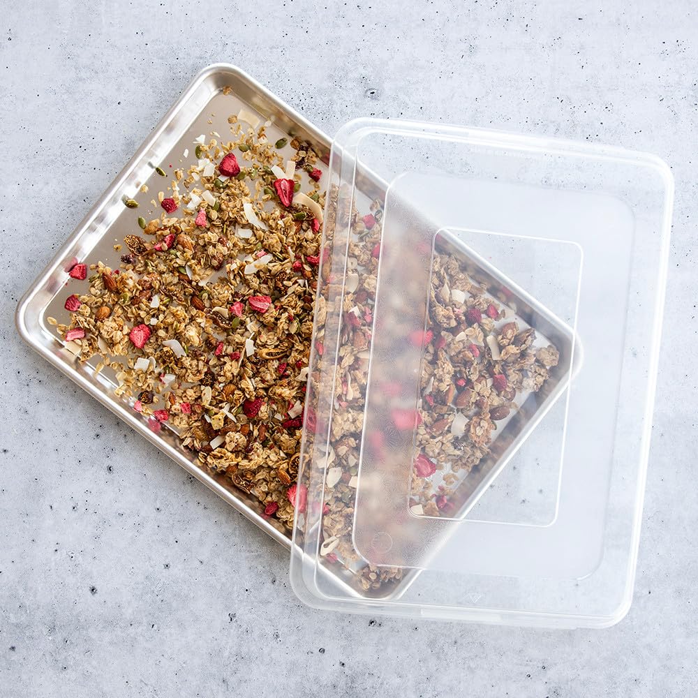 Naturals Half Sheet with Lid by Nordic Ware – Half + Lid, Aluminum, Natural, Model 12999AMZM