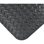 24" W x 72L Diamond Plate Ergonomic Anti Fatigue Mat by Global Industrial – Foam, Black, Model 39267090020000600