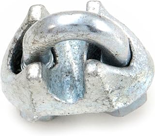Forney 61020 Wire Rope Clips, Malleable Zinc Plated, 1/8-Inch