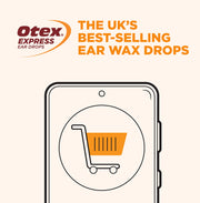 Express Ear Drops for Hardened Ear Wax by OTEX – 0.34 Fl Oz (Pack of 1), Model 100083