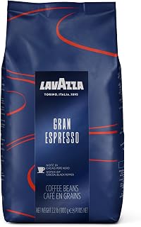 Lavazza Gran Espresso Whole Bean Coffee Blend, Medium Espresso Roast, Bag 2.2 LB (Pack of 1), Balanced and rich flavor with notes of cocoa