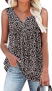 2026 Womens Summer Tank Tops Ladies Sleeveless Shirts Loose Fit Casual Blouse