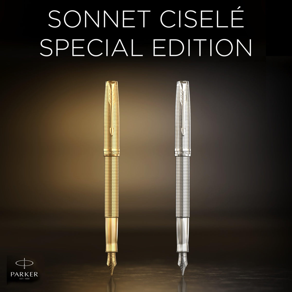Sonnet Special Edition - Cisele Gold Ballpoint Pen by Parker – 1 Count (Pack of 1), Gold, Model 2209267