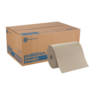 enMotion Georgia‑Pacific (by GP PRO) 10 in 800 Linear Feet Recycled Paper Towel Roll, Brown, 6‑Roll Case Paper Towel Rolls, 8