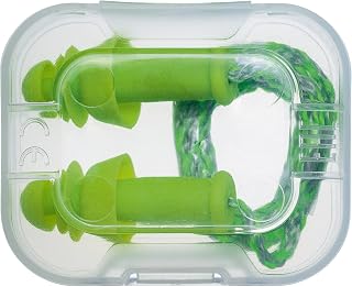 Uvex Whisper+ Ear Plugs with Cord - 50 Pairs, Green