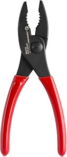 Jonard Tools Jonard BCOMB Slip Joint Side Cut Plier with Red Plastic Dipped Handle, 7-3/8" Length
