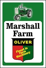 Oliver Tractor Sign Add Custom Name new Look (10x14)