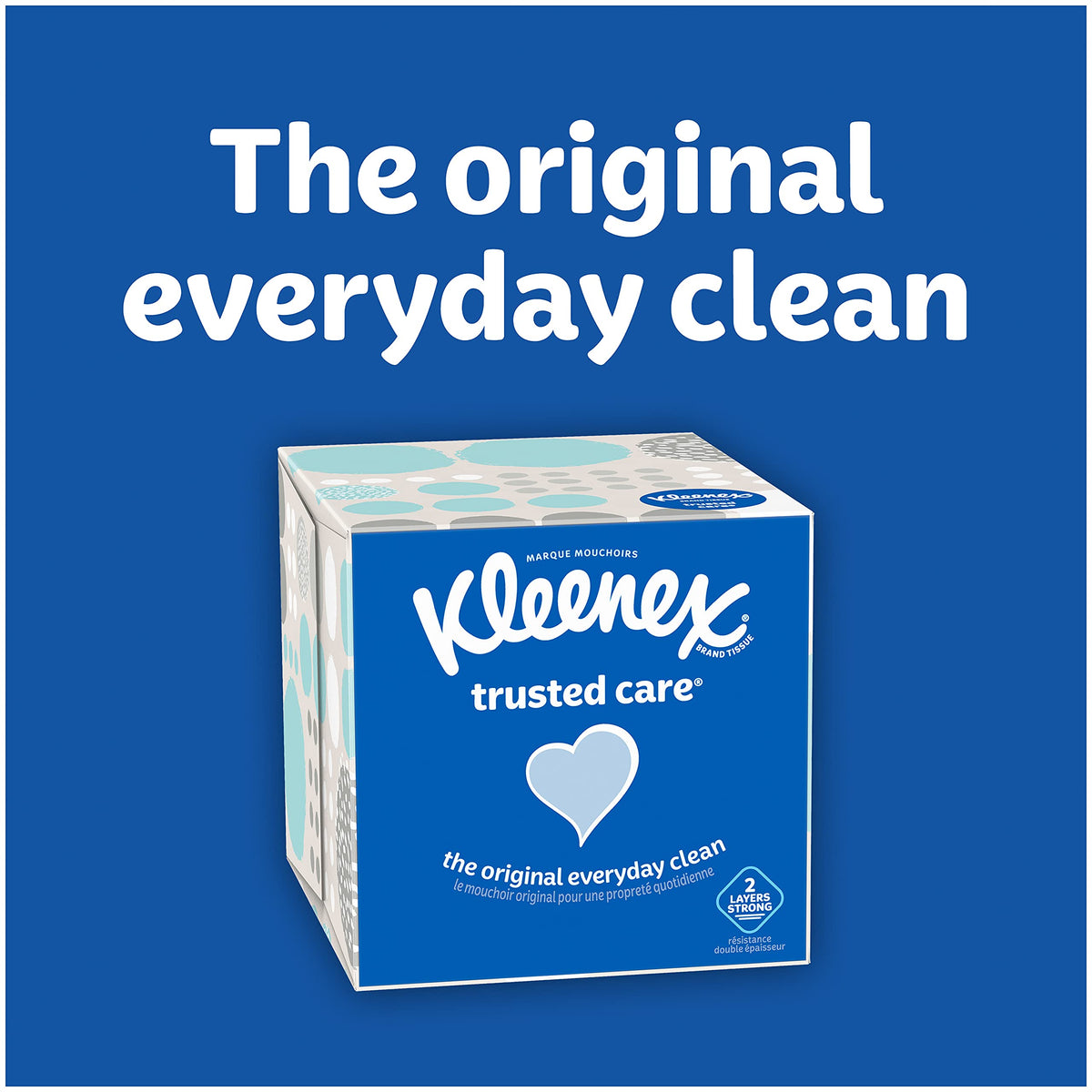 Trusted Care Facial Tissues by Kleenex – 70 Count (Pack of 27), Facial Tissue, White, Pack of 27, Model 49995