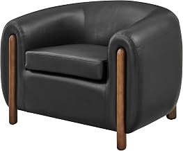 Cordelia Accent Chair - Black Faux Leather